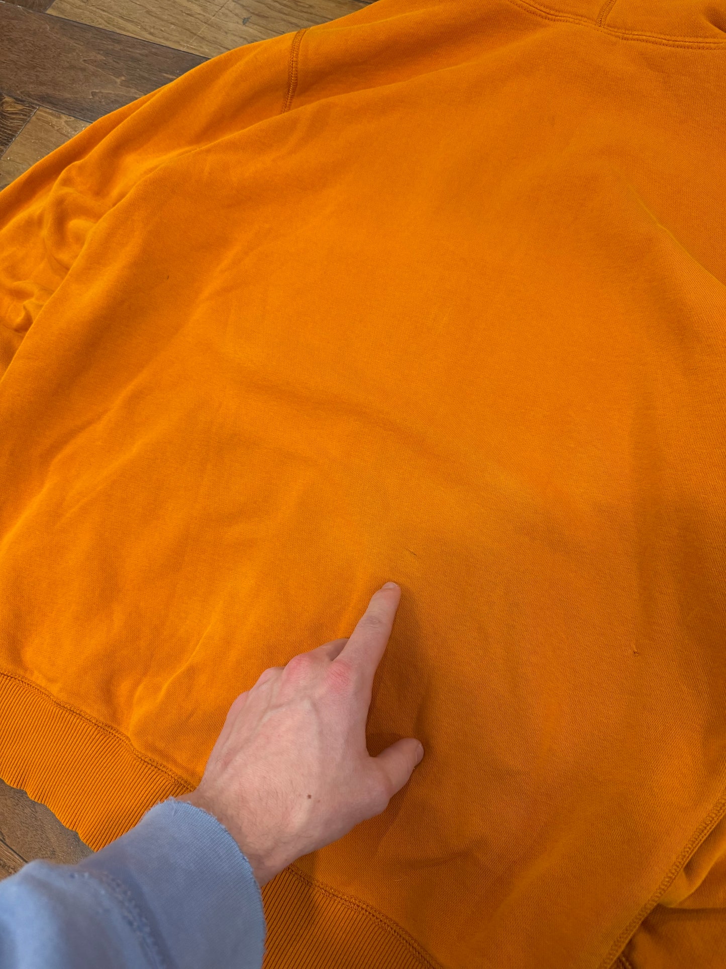 Y2K Nike Essential Orange Full Zip Hoodie (L)