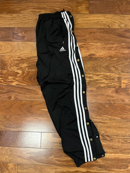 90s Adidas Black Breakaway Vintage Sweatpants (L)