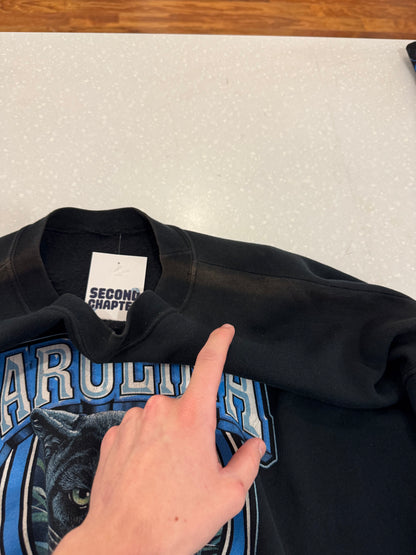 2004 Carolina Panthers Conference Champs Jungle Cat Graphic Crewneck (XL)