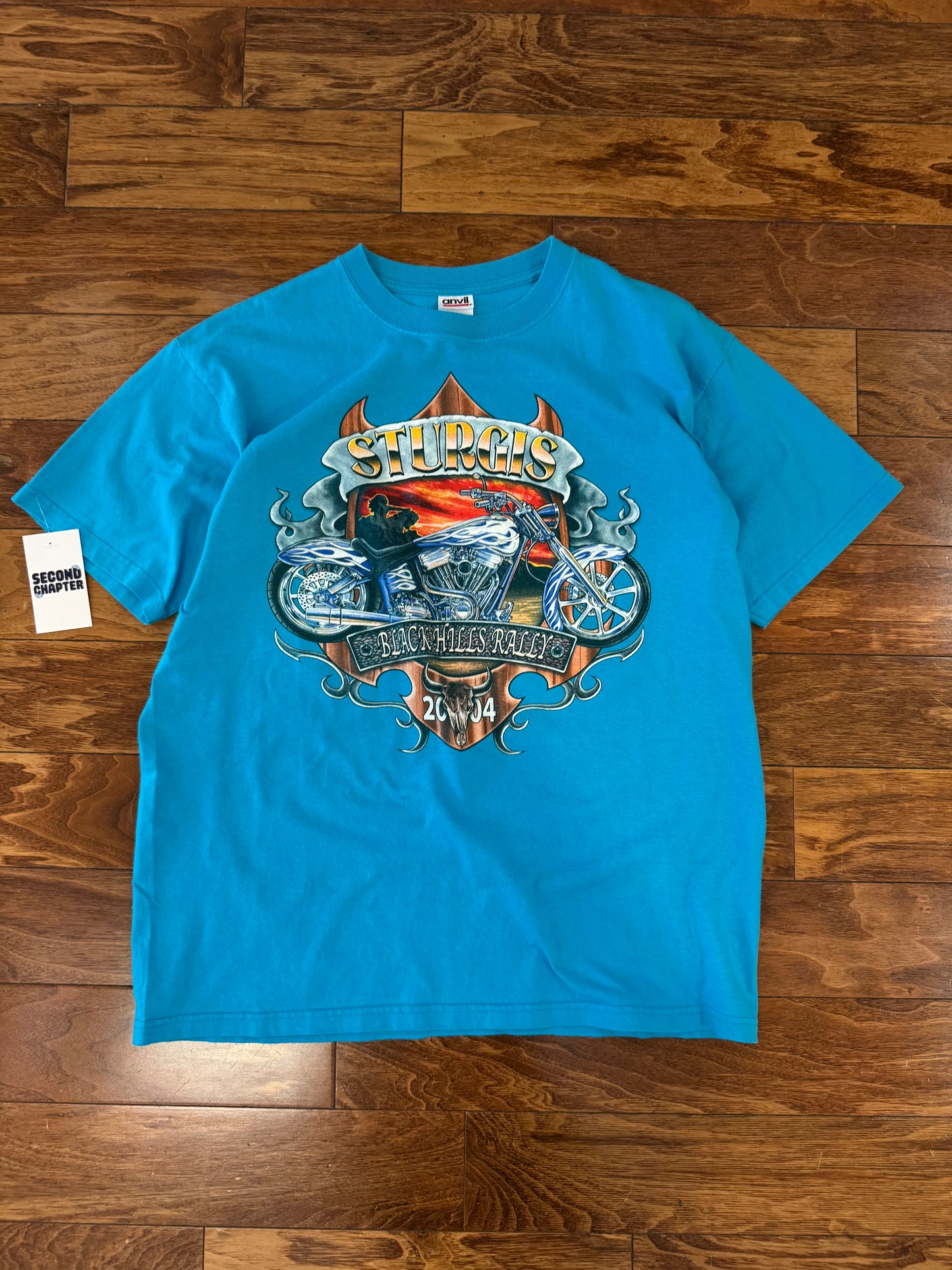 2004 Sturgis Black Hills Rally South Dakota Vintage Tee (L)