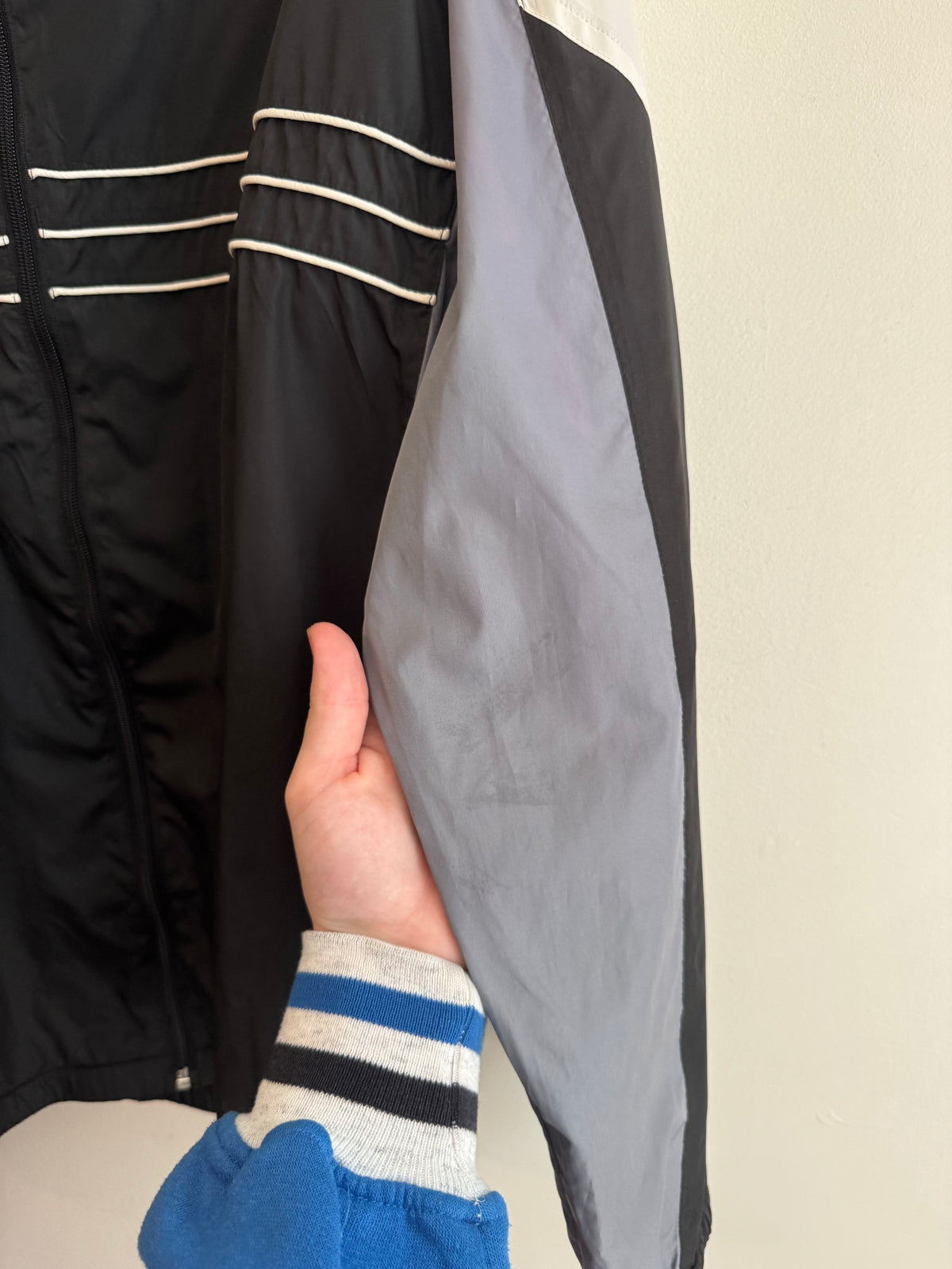 00s Carolina Panthers Sports Illustrated Striped Windbreaker (XL)