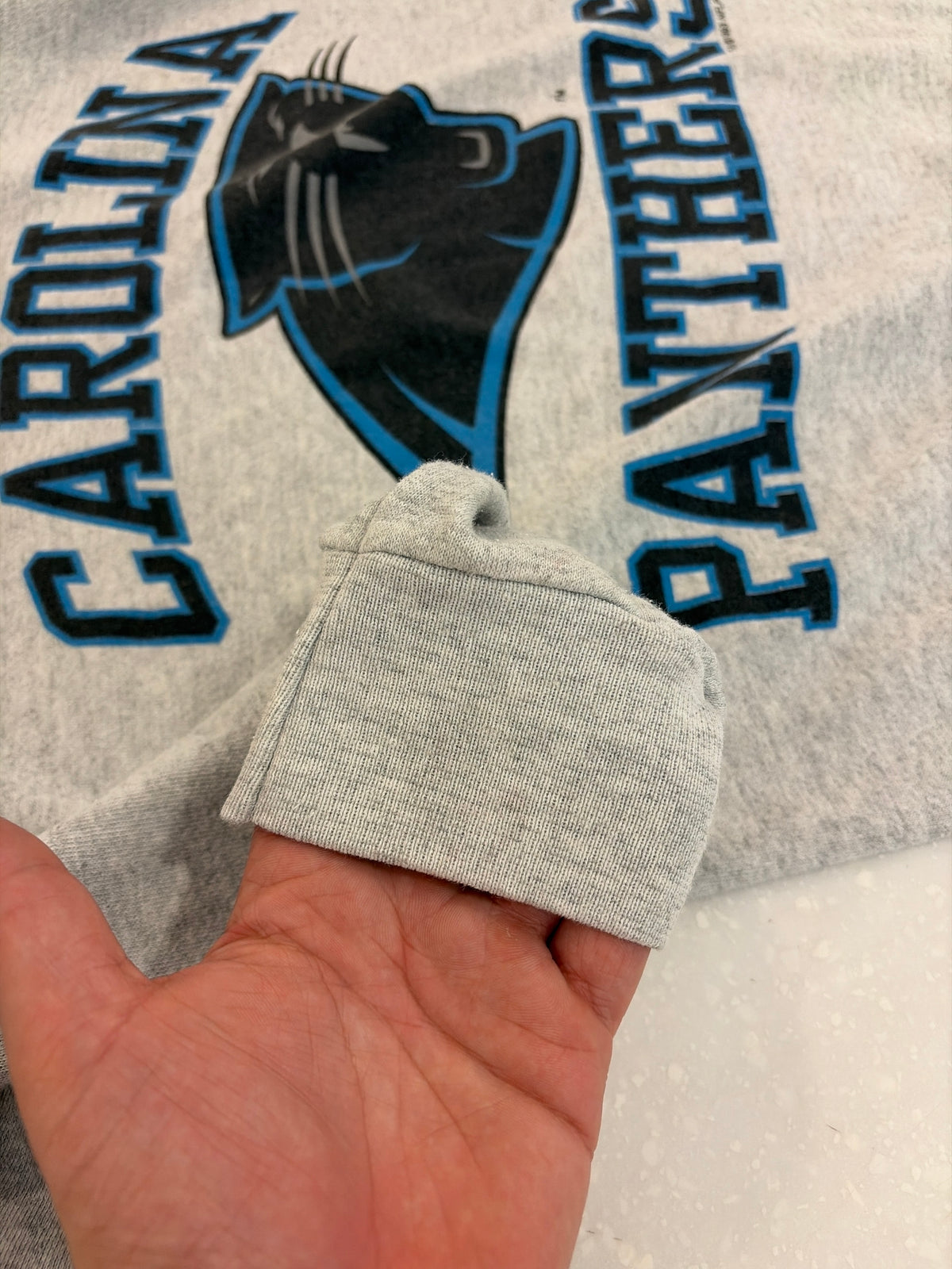 1993 Carolina Panthers Grey Competitor Crewneck (L)