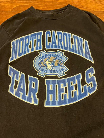 90s UNC Tar Heels Tru-Fan Black Tee (L)