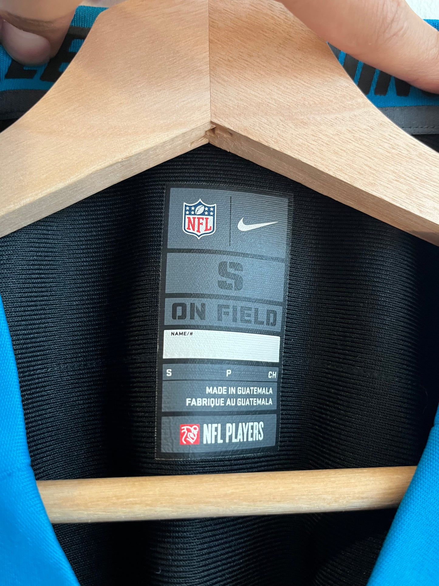 2010s Carolina Panthers Cam Newton 25 Seasons Patch Nike Jersey (S)