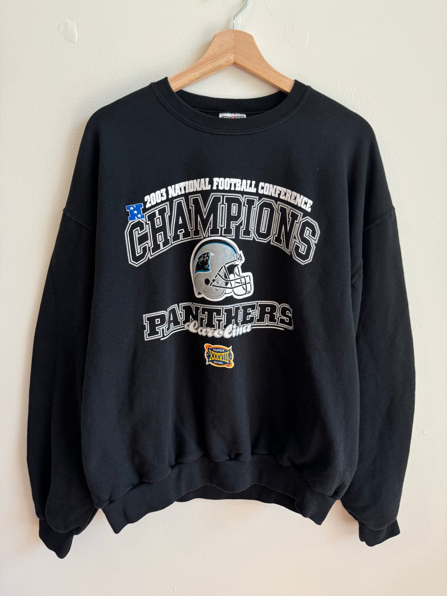 2003 Carolina Panthers Conference Champions Crewneck (L)