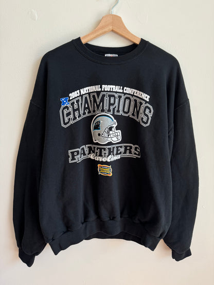 2003 Carolina Panthers Conference Champions Crewneck (L)