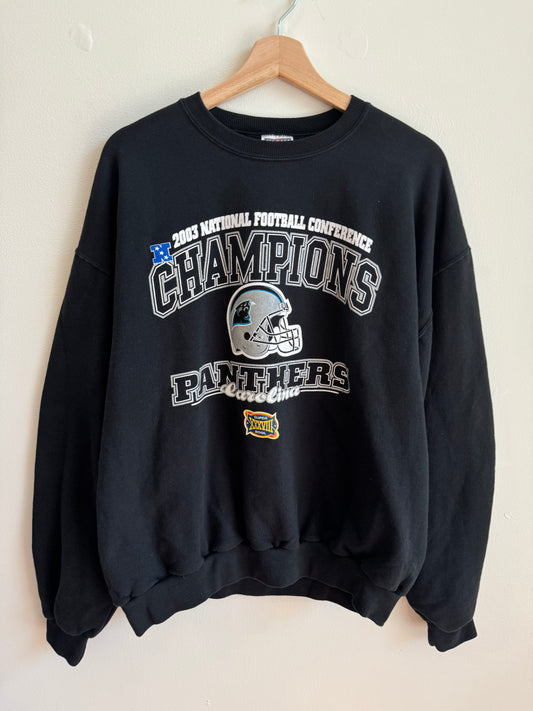 2003 Carolina Panthers Conference Champions Crewneck (L)