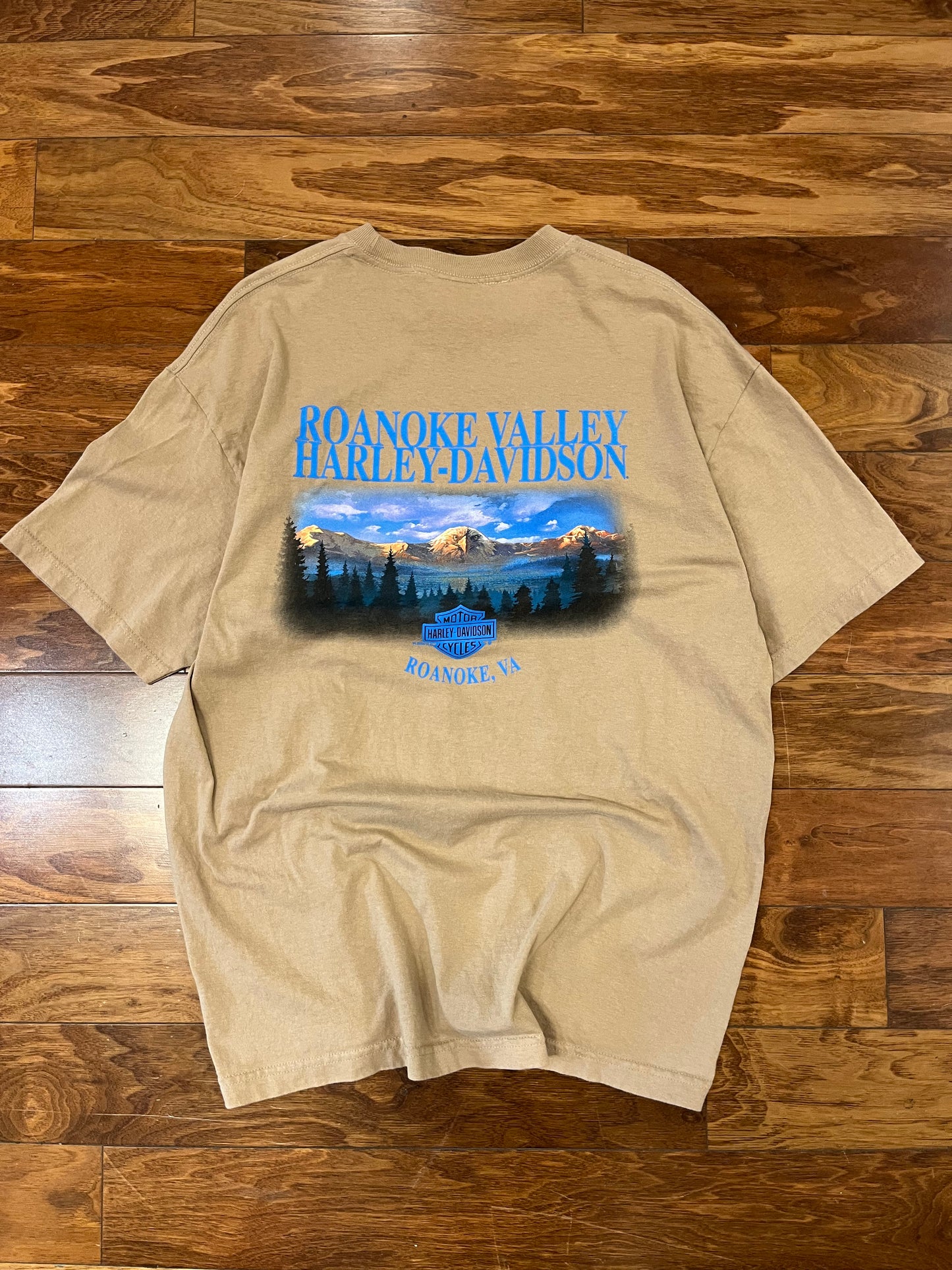 2008 Harley Davidson Roanoke Beige Tee (XL)