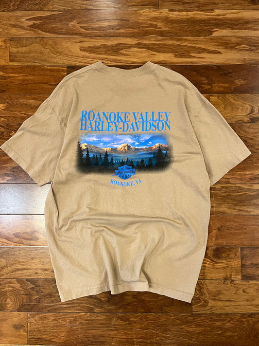 2008 Harley Davidson Roanoke Beige Tee (XL)