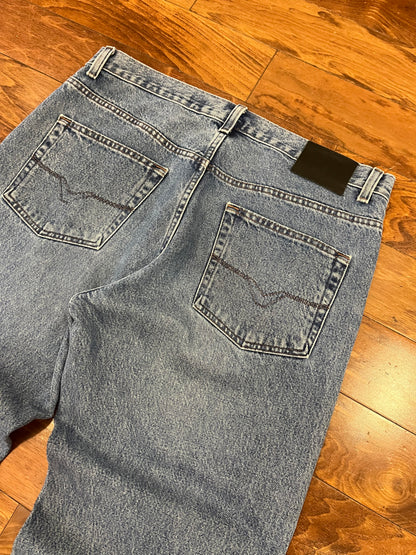 Harley Davidson Mid Wash Blue Jeans (36 x 30)