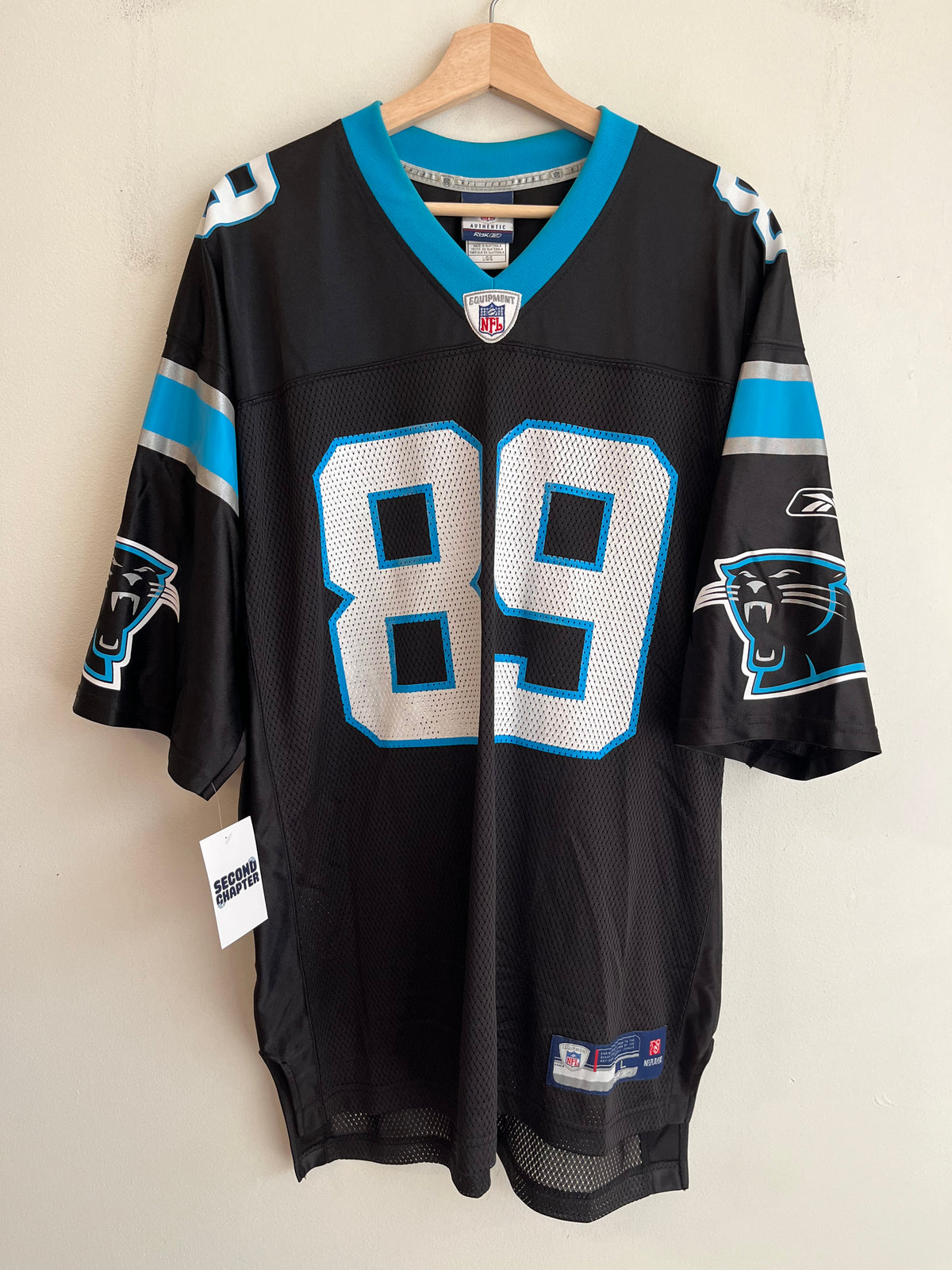 00s Carolina Panthers Steve Smith Reebok Home Jersey (L)