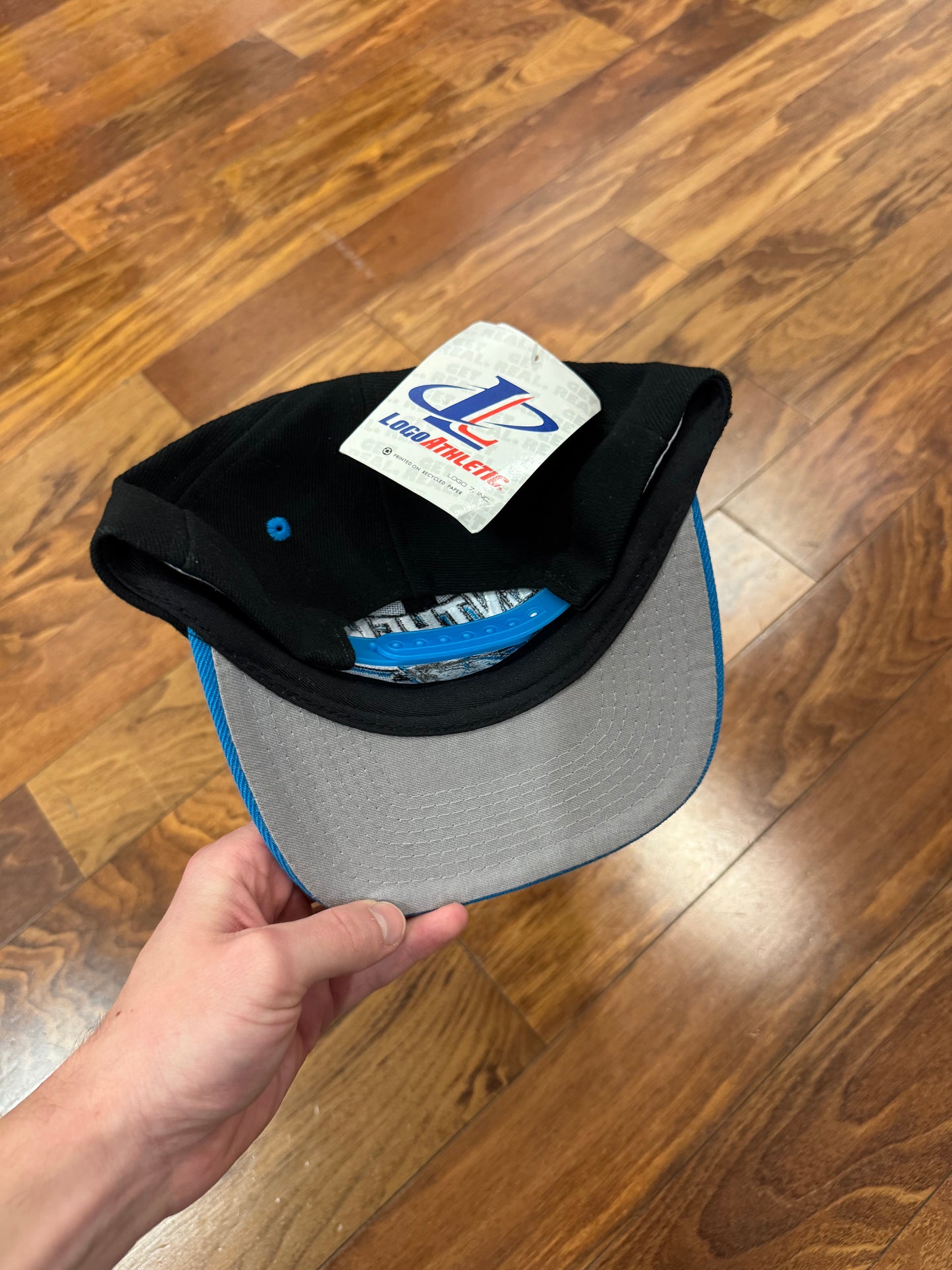 90s Carolina Panthers Logo Athletic Deadstock Vintage Sideline Hat (OS)