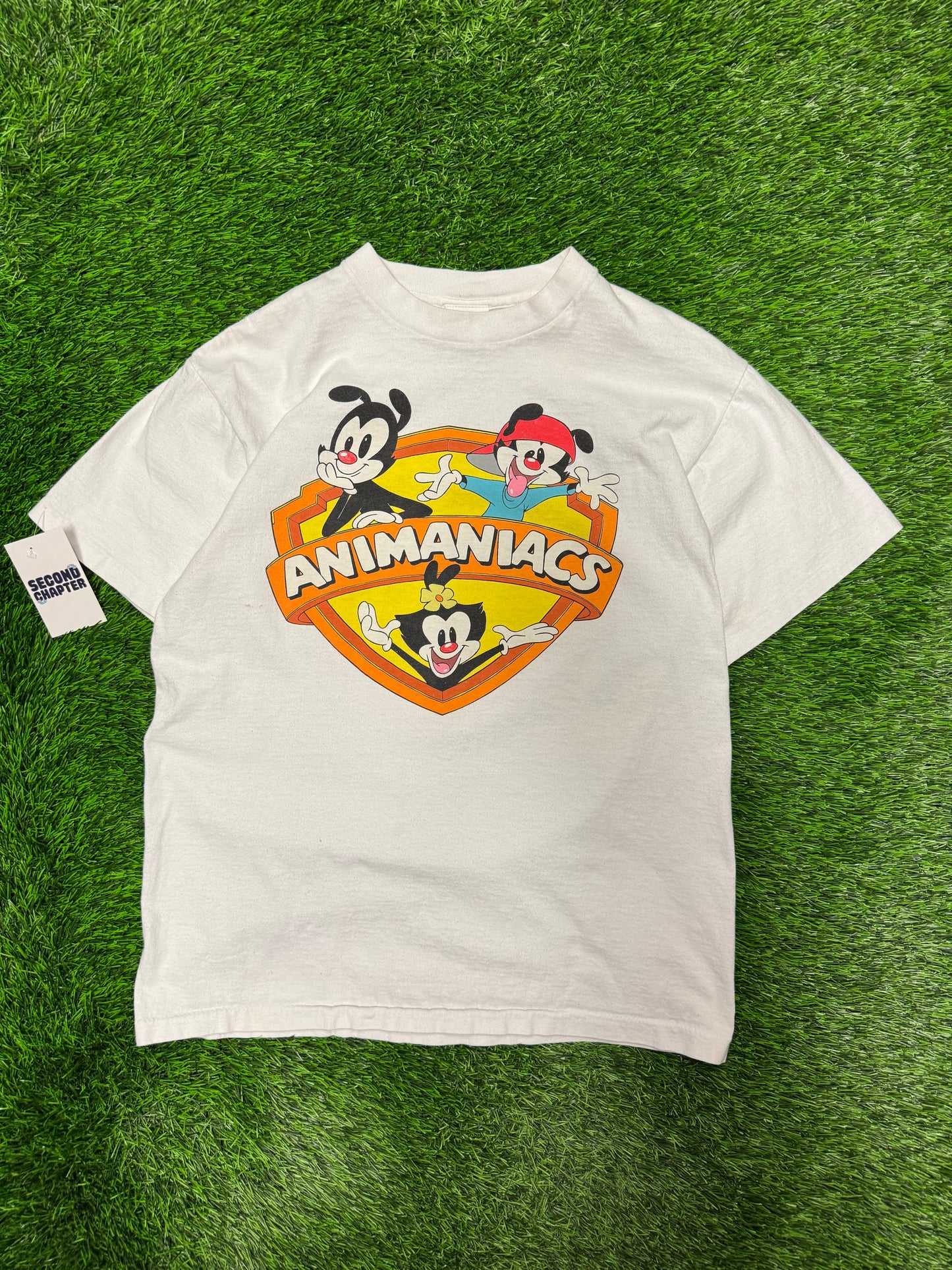 1993 Animaniacs Vintage Warner Bros Double Sided Cartoon Tee (L)