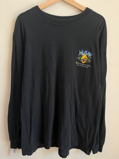 2004 Boston College v UNC Black Long Sleeve Shirt (XL)