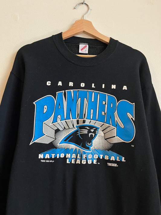 1993 Carolina Panthers Jerzees Trench Crewneck (L)