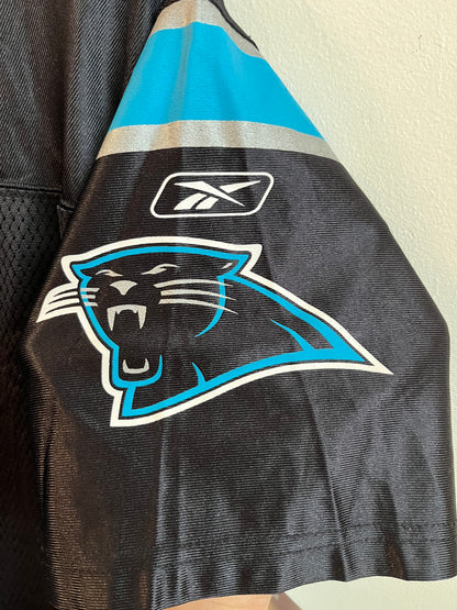 2010s Carolina Panthers Cam Newton NFL Reebok Black Jersey (Youth XL)