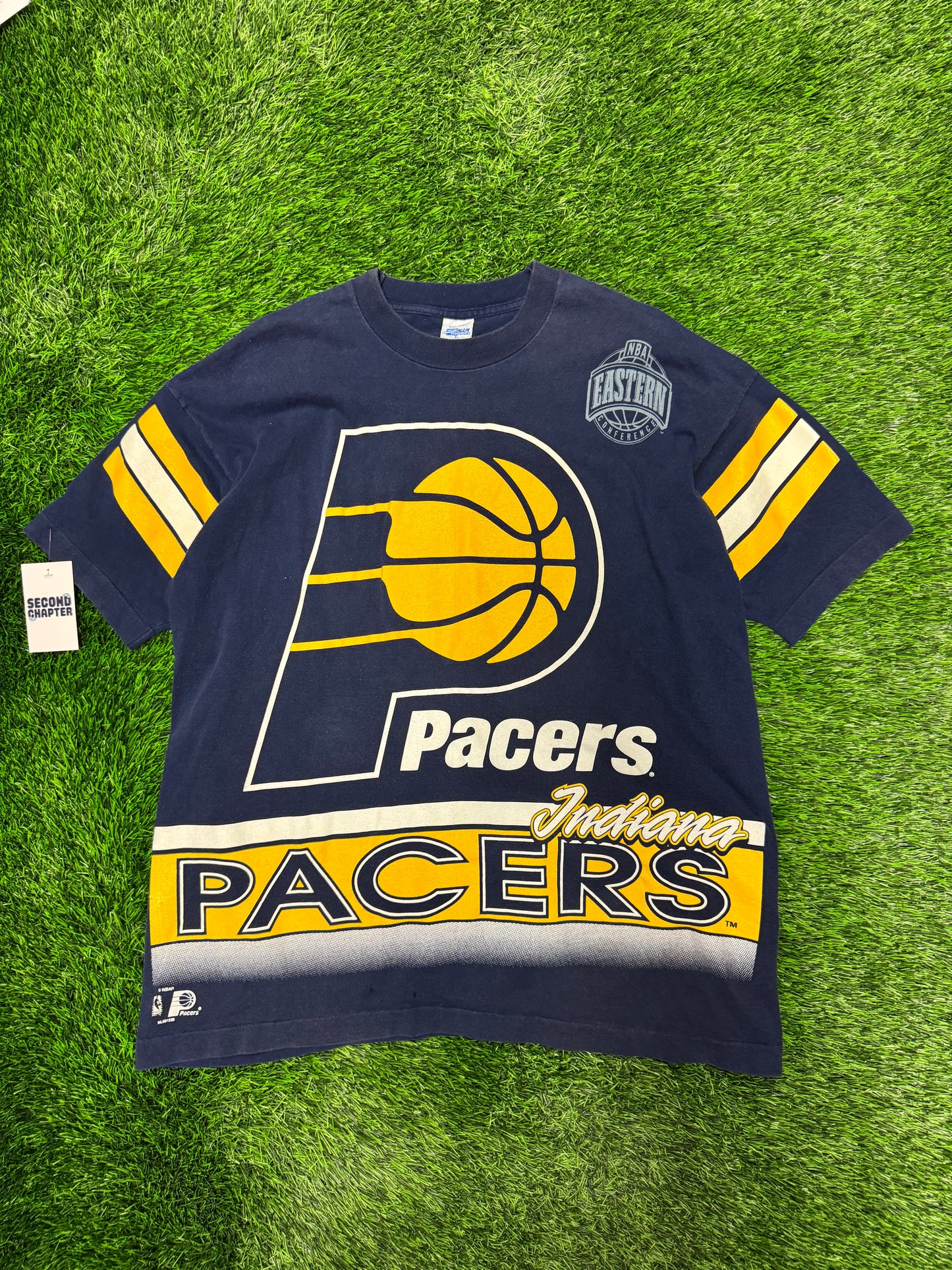 90s Indiana Pacers Vintage Salem AOP Tee (XL)