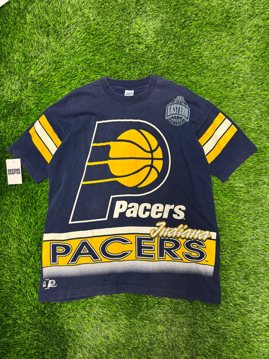 90s Indiana Pacers Vintage Salem AOP Tee (XL)
