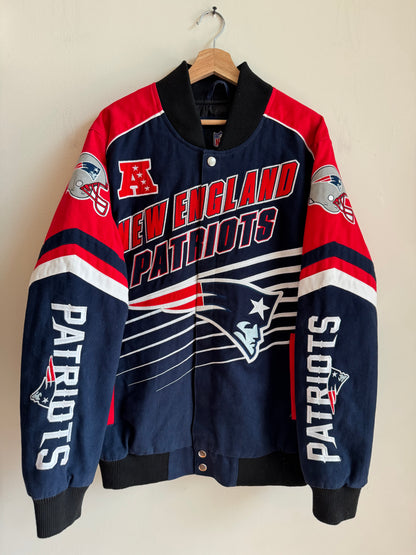 2010s New England Patriots Racing NFL GIII Racing Jacket (XL)