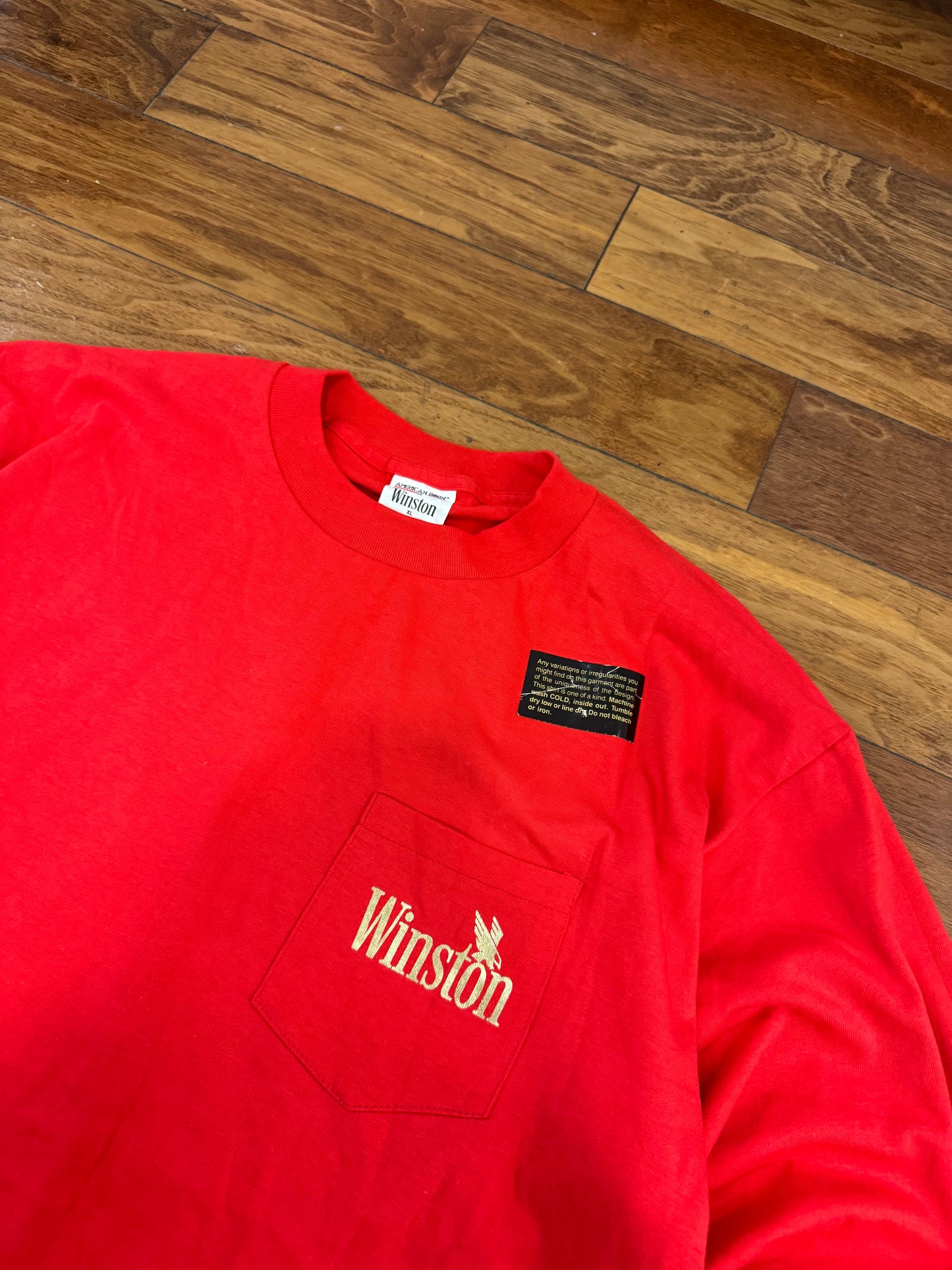 90s Winston Cigarettes Deadstock Long Sleeve Shirt (XL)