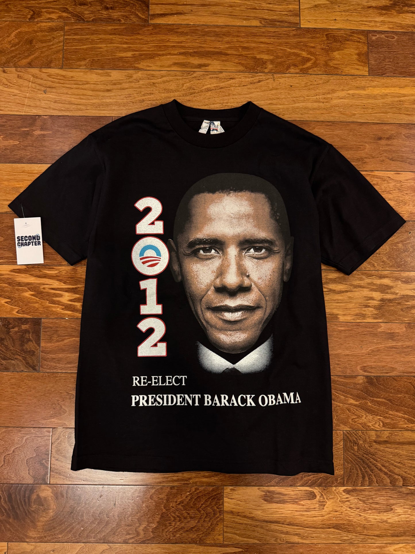 2012 Barack Obama Yes We Can Black Tee (M)