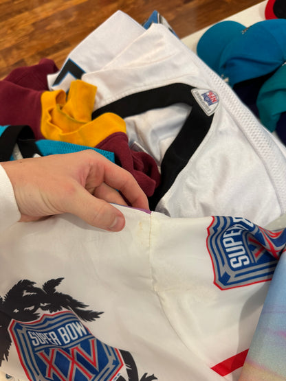 1991 Super Bowl Fanimation Satin Vintage Jacket (L)