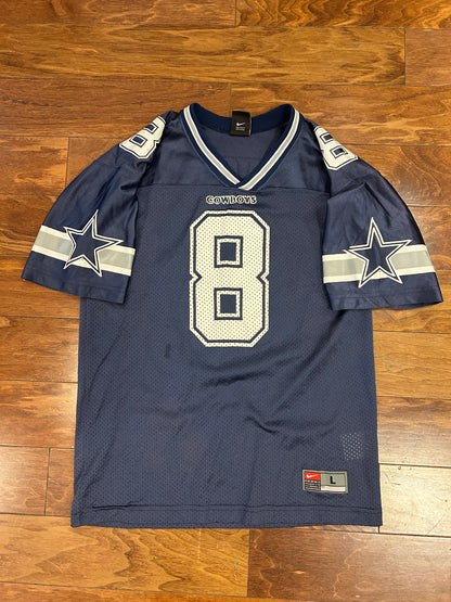 2000 Dallas Cowboys Troy Aikman #8 Vintage Nike NFL Jersey (Youth L)