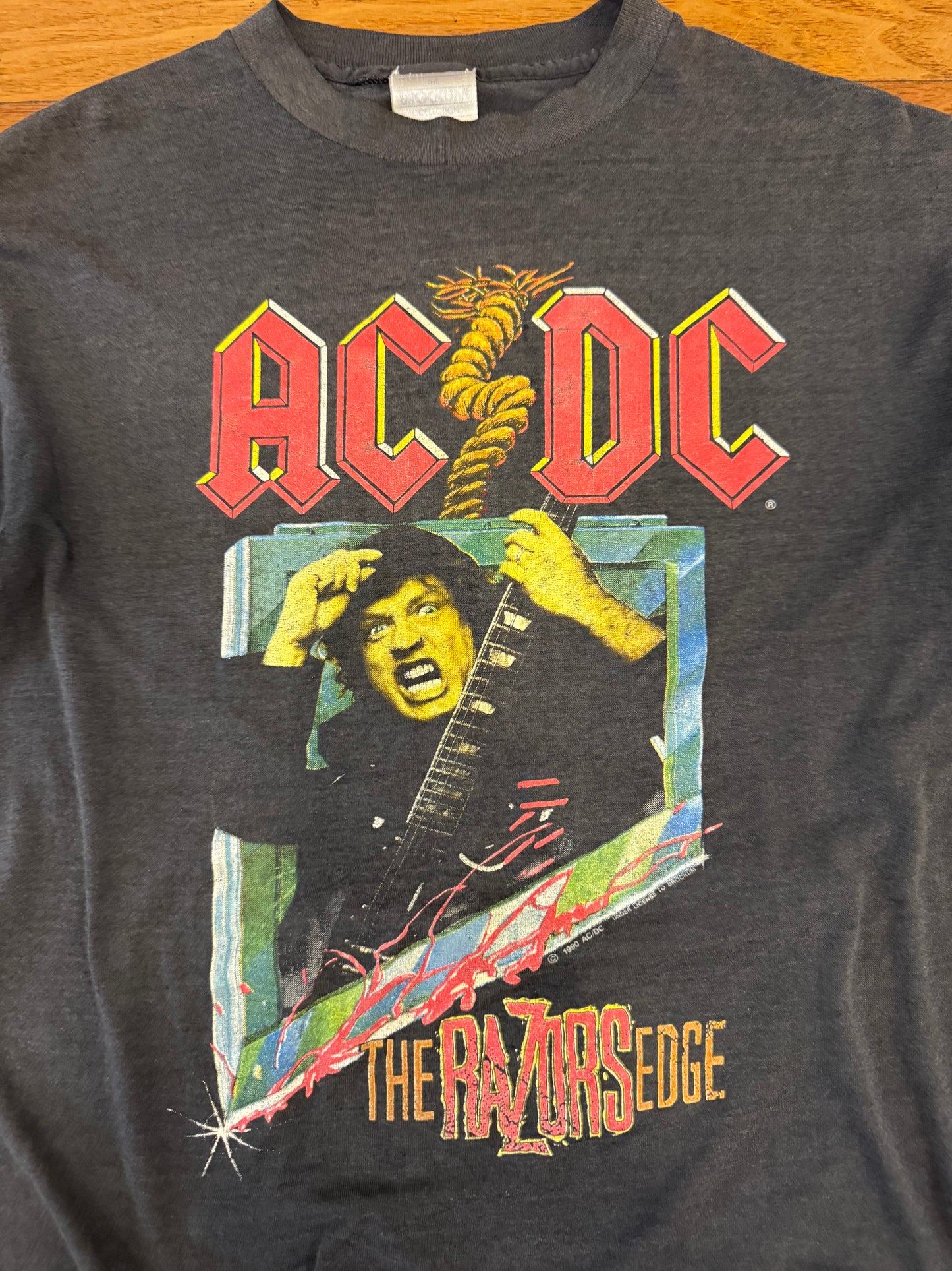 1990 ACDC Razors Edge Brockum Vintage Music Tour Tee (M)