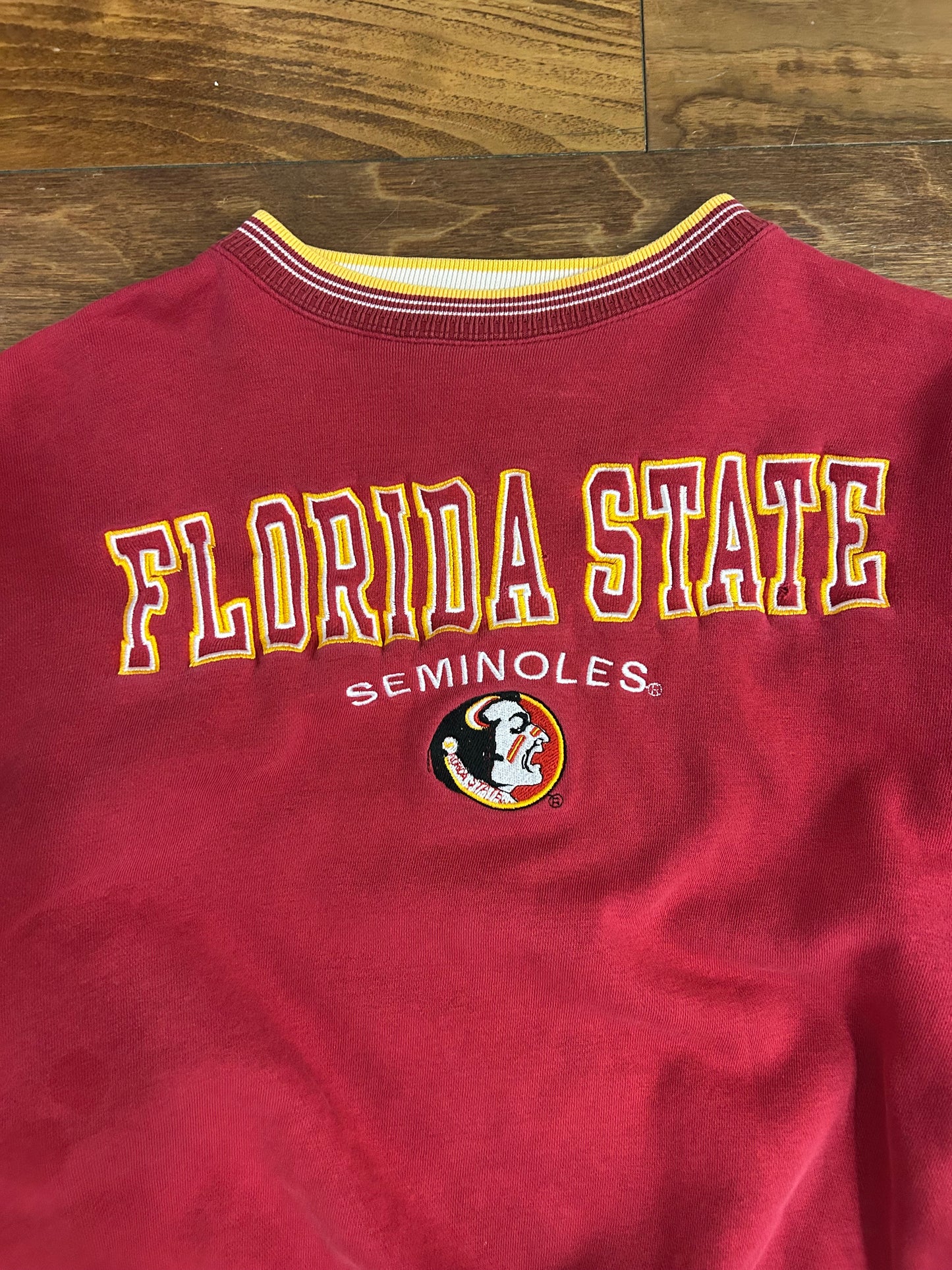 90s Florida State University (FSU) Embroidered Boxy Crewneck (L)