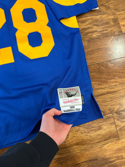 Marshall Faulk Rams Mitchell & Ness Jersey (S)