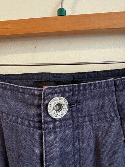 00s Guess Faded Utility Navy Shorts (34)