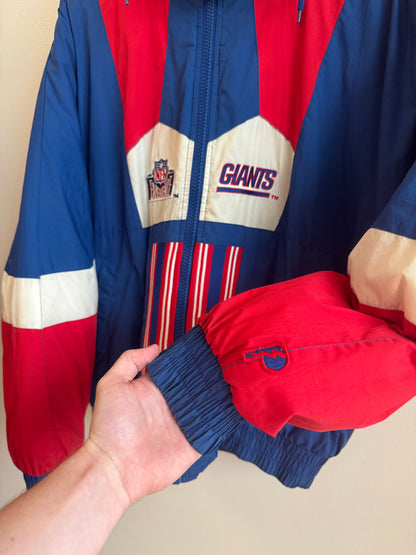 90s New York Giants Pro Player Reversible Puffer Jacket (M)