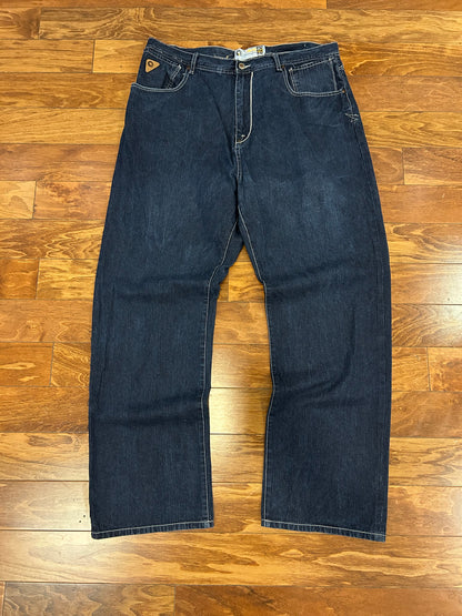 00s Akademiks Embroidered Baggy Dark Wash Jeans (40 x 34)