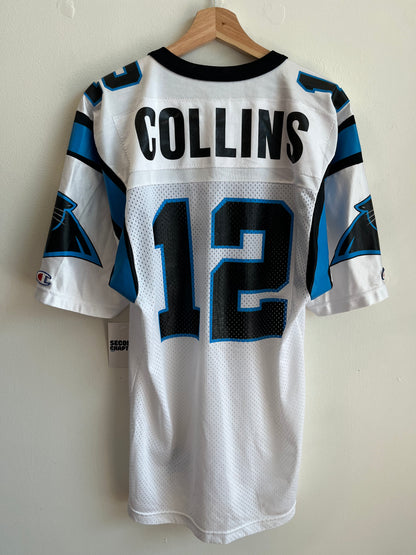 90s Carolina Panthers Kerry Collins Away Number 12 Champion Jersey (M)
