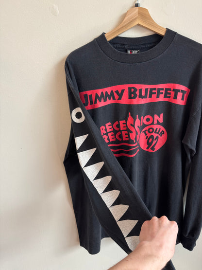 1992 Jimmy Buffet Recession Recess Tour Music Long-Sleeve Shirt (XL)