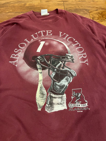 1996 University of Alabama Vintage Helmet "Absolute Victory" Tee (XL)