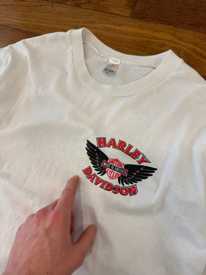 00s Harley Davidson Mexico Bootleg Eagle Graphic Vintage Tee (XL)