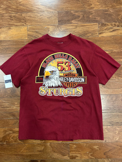 90s Harley Davidson Black Hills Rally Vintage Tee (L)