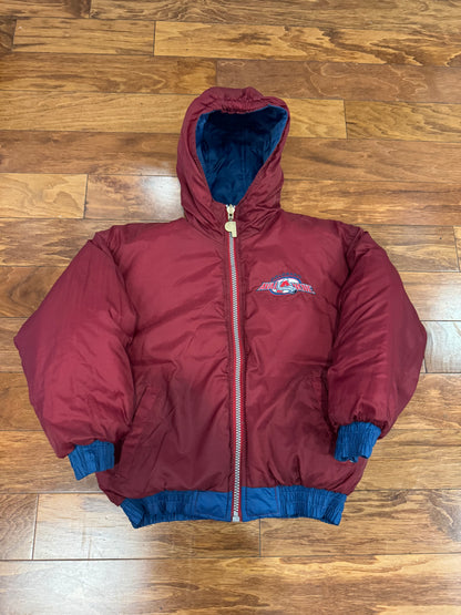 90s Colorado Avalanche Reversible Pro Player Puffer Jacket (Youth M)