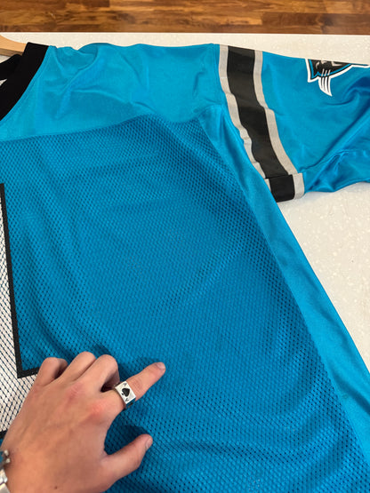 2010s Carolina Panthers Cam Newton Blue Rookie Reebok Jersey (XXL)