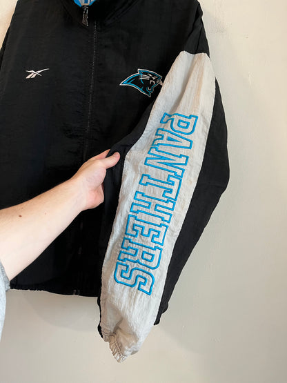 90s Carolina Panthers Reebok Pro Line Full Zip Windbreaker (XL)