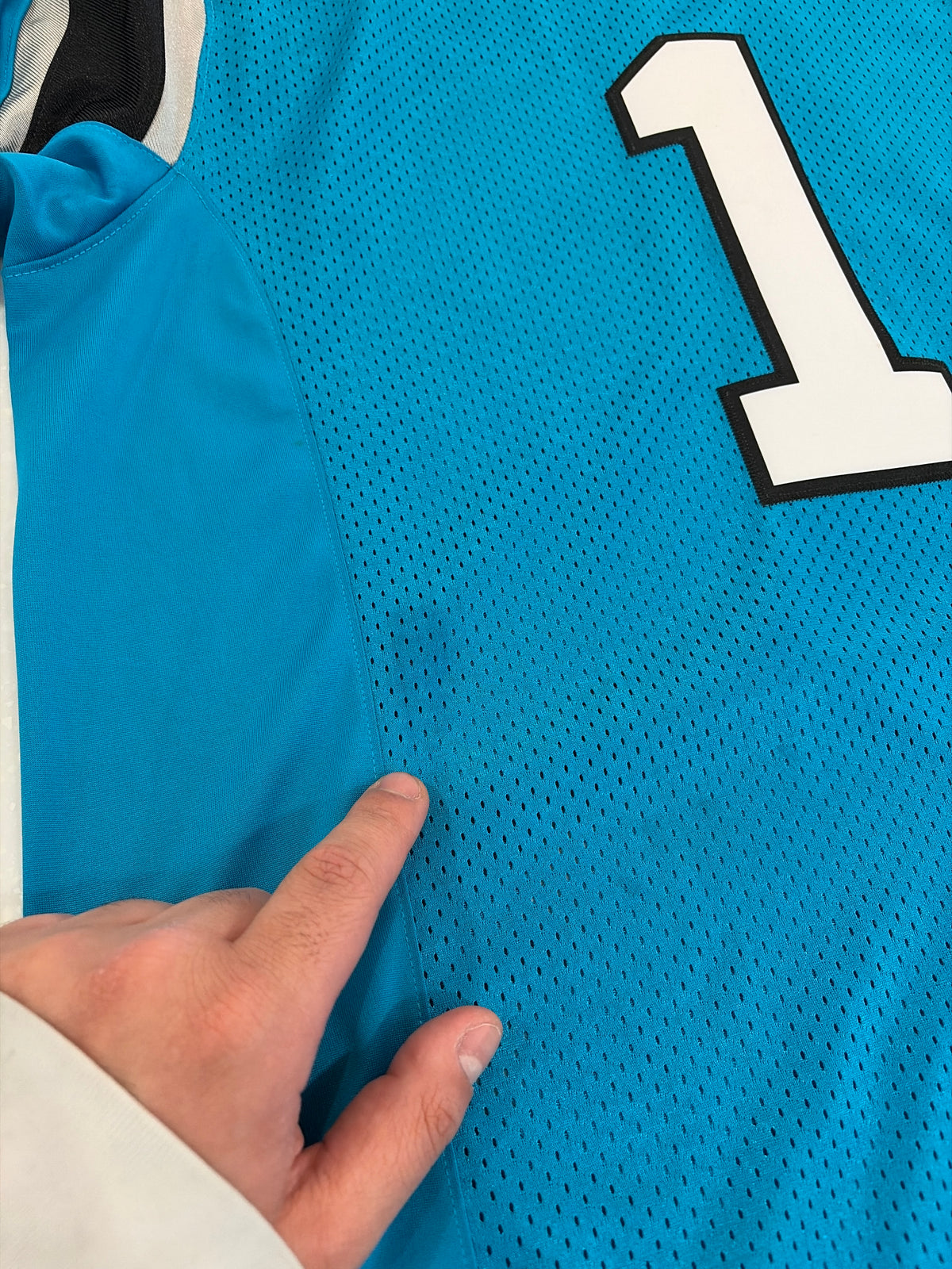 2016 Carolina Panthers Cam Newton Nike Blue Stitched Jersey (M)
