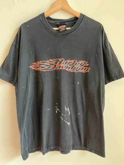 2001 Harley Davidson Paint Splatter Atlantic City Tee (XL)