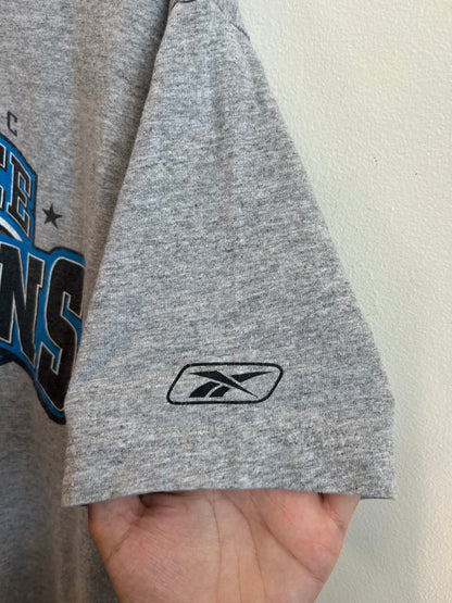 2003 Carolina Panthers Reebok Super Bowl NFL NFC Conference Champions Grey Tee (M)