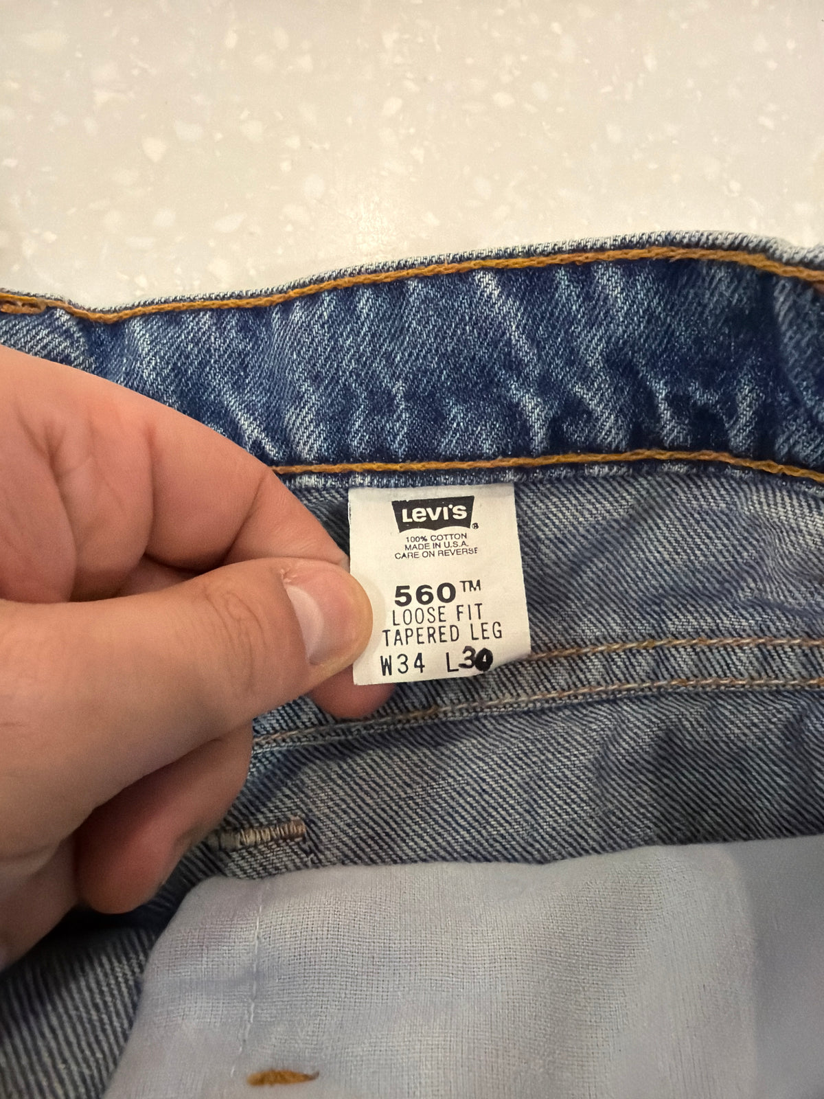 1997 Levi’s 560 Blue Shorts (33)
