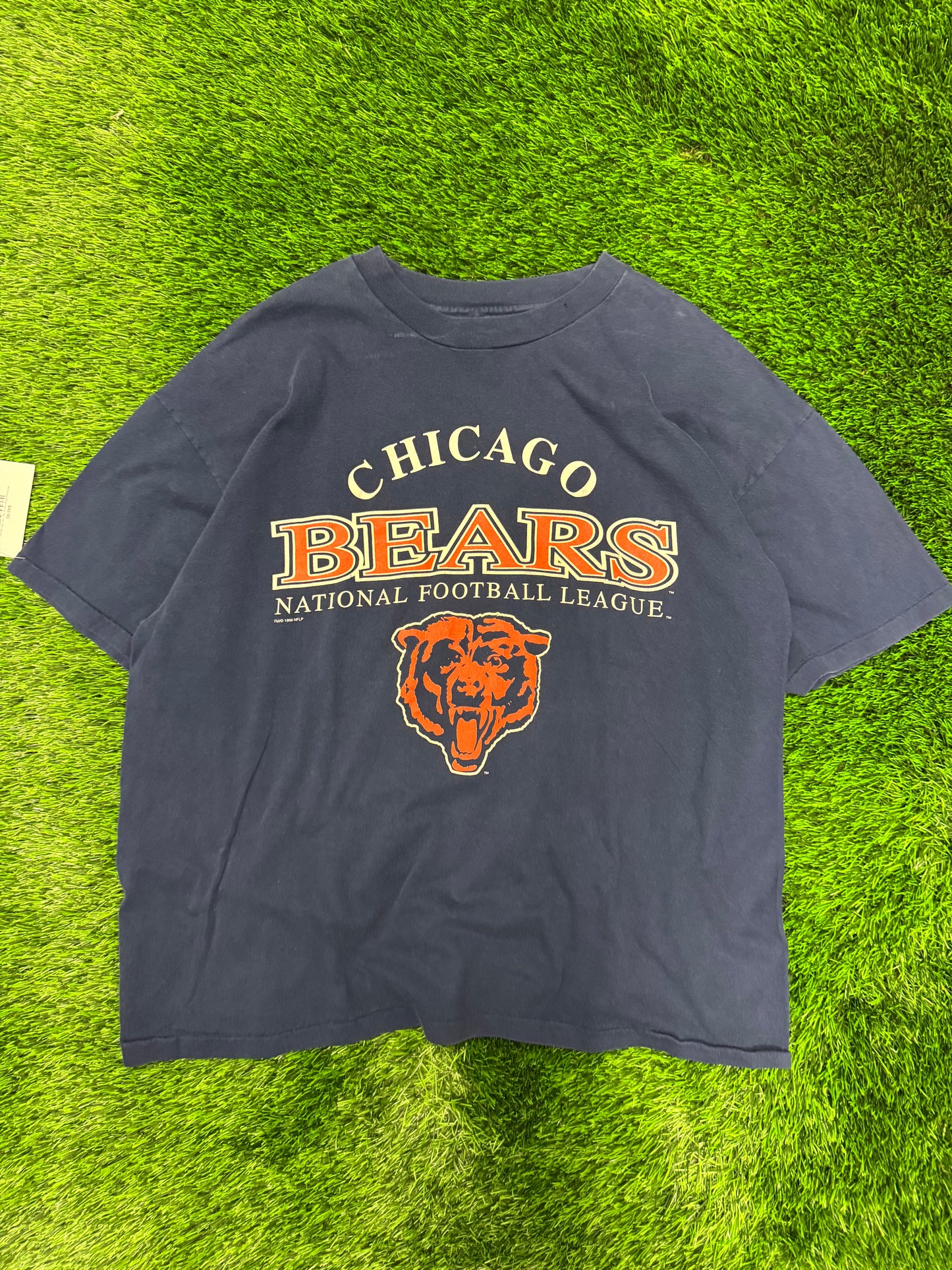90s Chicago Bears NFL Spell Out Boxy Tee (XXL)