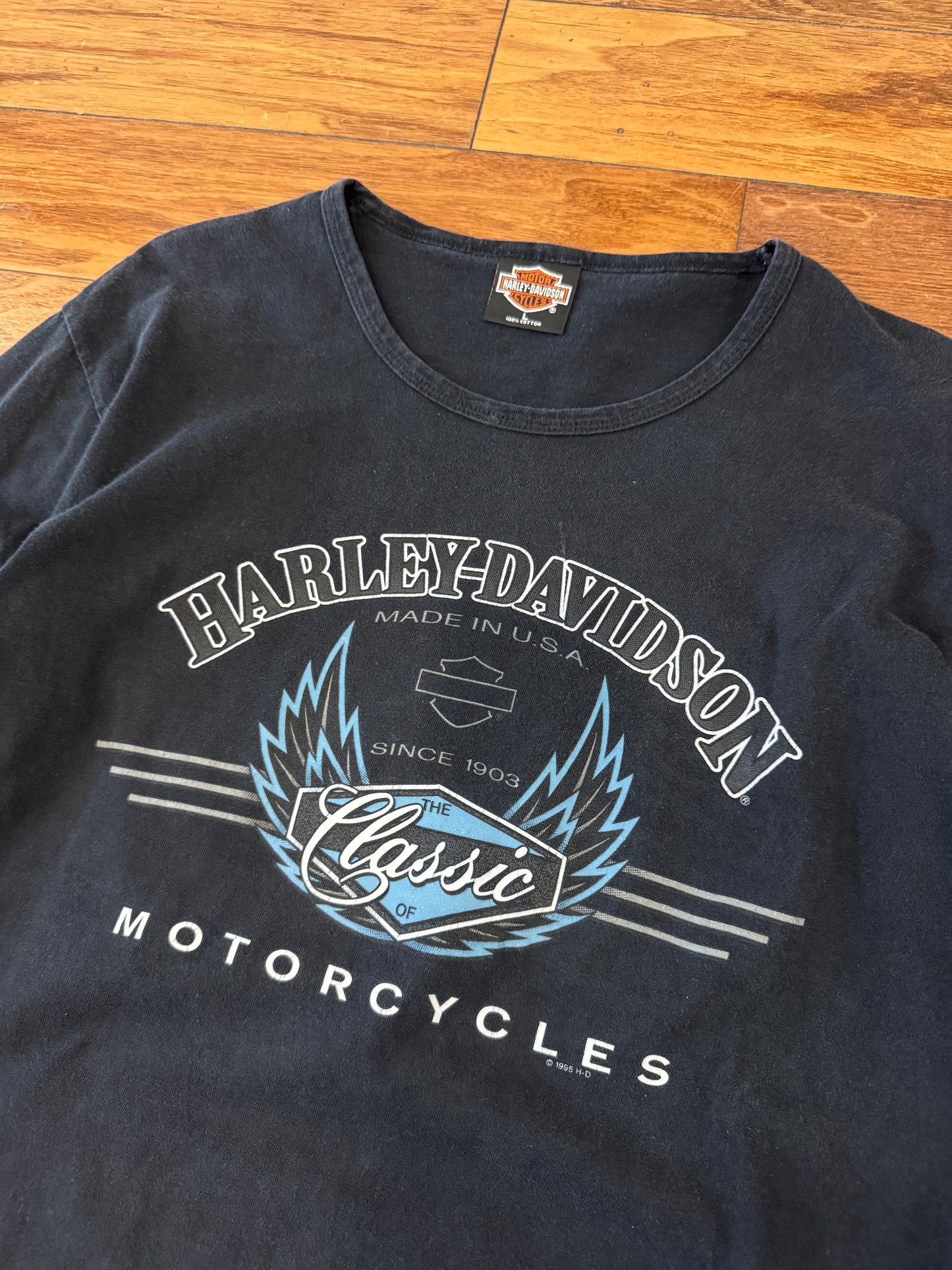 1995 Harley Davidson Women's Long-Sleeve Shirt (L)