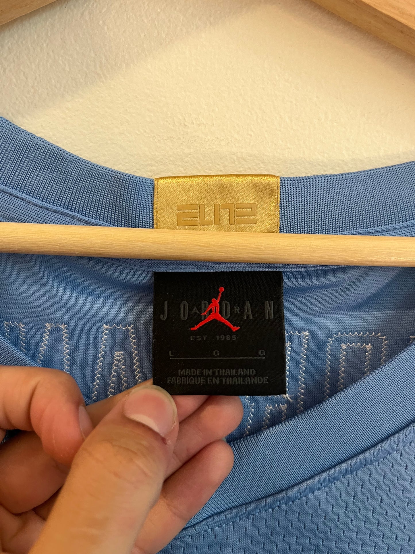 2022 UNC Michael Jordan Limited Elite Basketball Jersey (L)