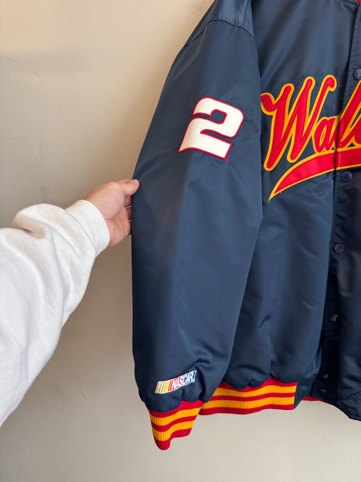 90s Rusty Wallace Chase Authentic Vintage Nascar Satin Jacket (XXL)