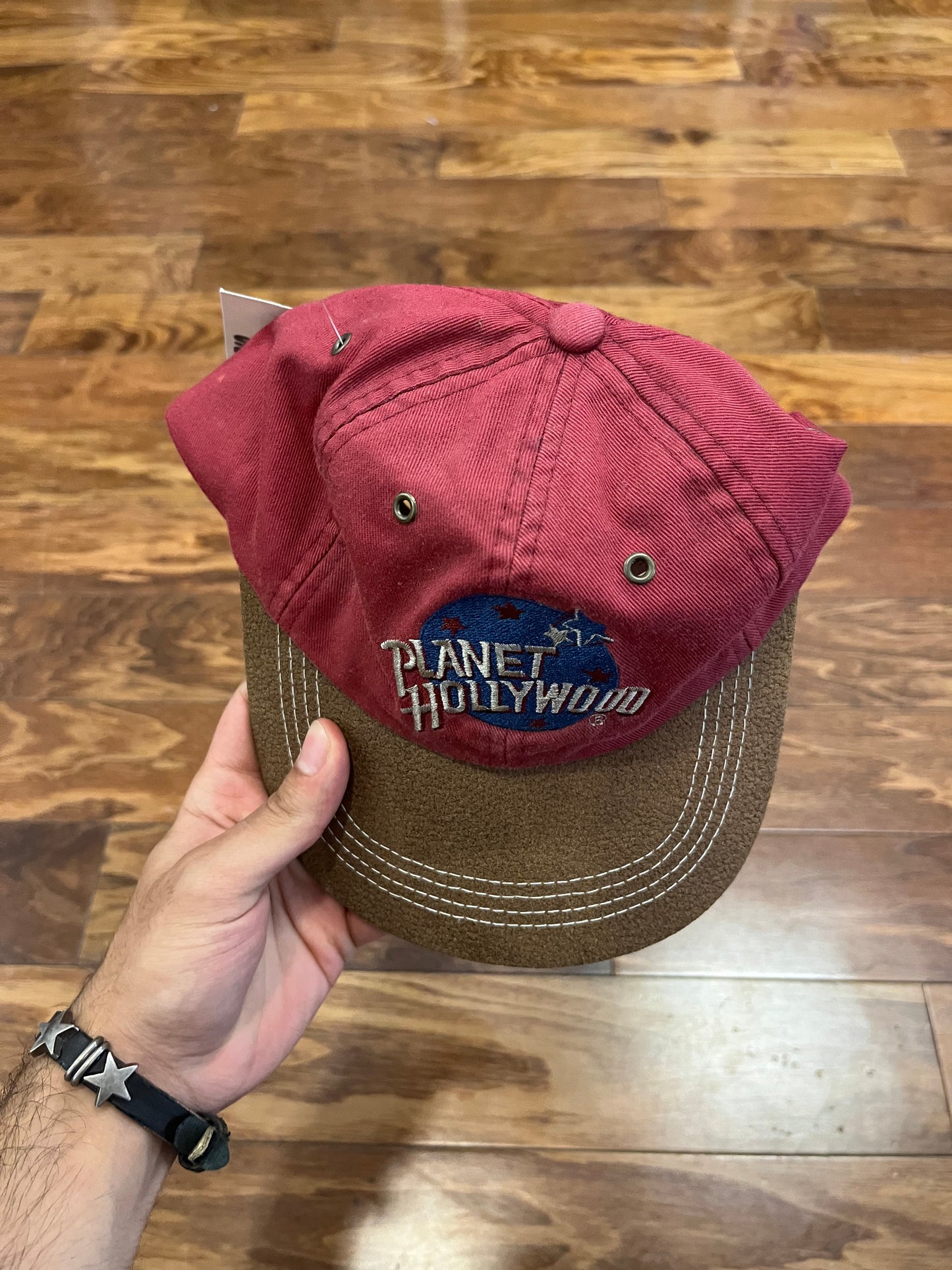 1995 Planet Hollywood Spell Out Vintage Adjustable Hat (OS)